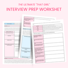 The Ultimate "That Girl" Interview Prep Worksheet