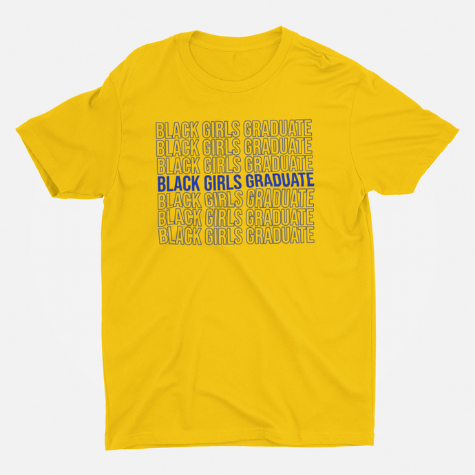 Black Girls Graduate (Royal Blue/Gold)