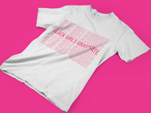 Black Girls Graduate (White/Pink)